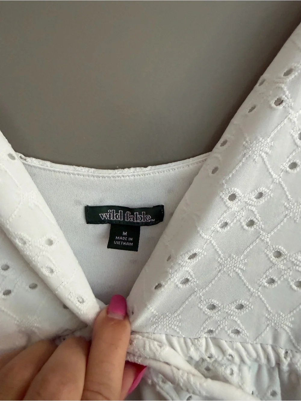 White Eyelet Sun Dress